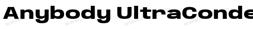 Anybody UltraConden字体转换